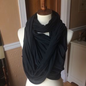 OAK Multi-way Vest, Built-in Scarf, modern, drape